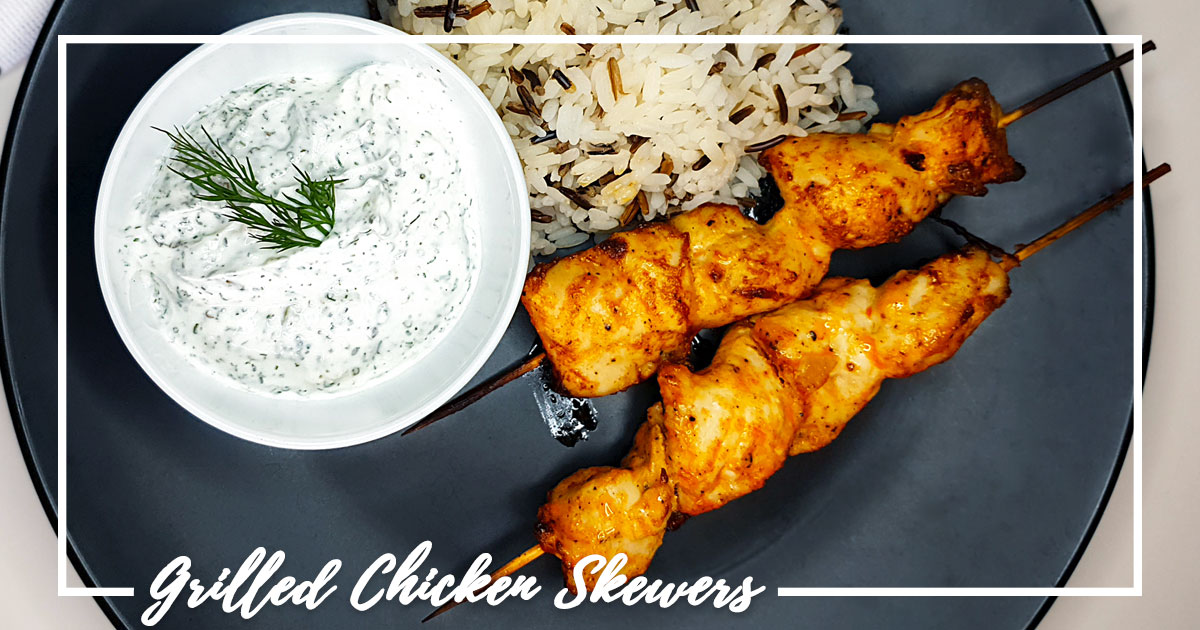 Chicken Skewers with Mayonnaise Marinade- Prepare your Plates