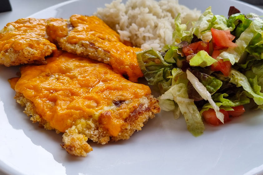 Panko Breaded Chicken With Cheese