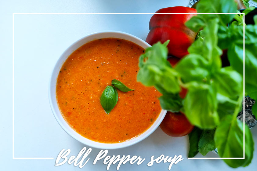 Bell pepper and tomatoes soup