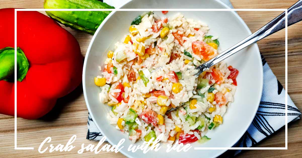 Crab Stick Salad with Rice recipe - Prepare your Plates
