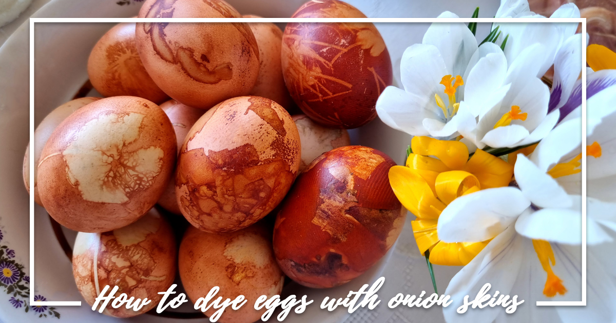 How to naturally dye eggs with onion skins Prepare your Plates