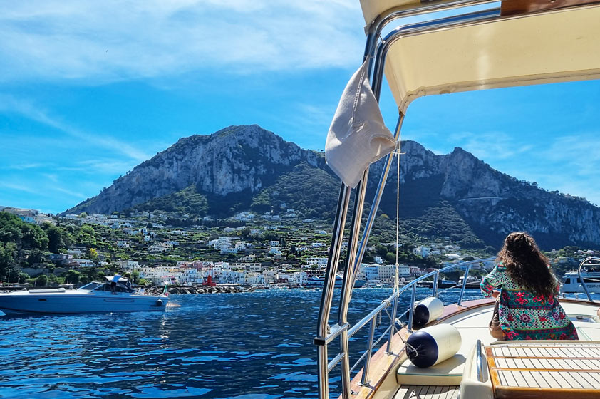 Boat trip in Capri