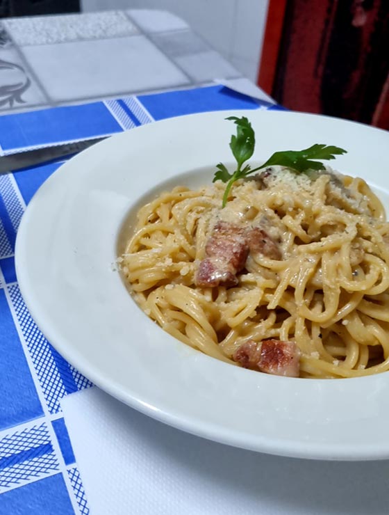 Carbonara in Naples