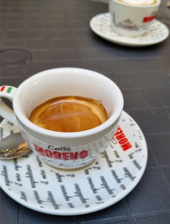 Last coffee in Naples