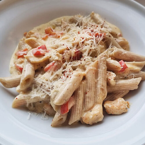 chicken fajita pasta